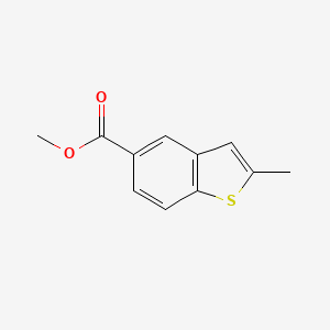 molecular formula C11H10O2S B8324689 5-(Methoxycarbonyl)-2-methylbenzo[b]thiophene 