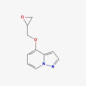 molecular formula C10H10N2O2 B8324703 4-(Oxiranylmethoxy)pyrazolo[1,5-a]pyridine 