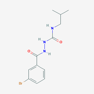 molecular formula C12H16BrN3O2 B8324728 2-(3-bromobenzoyl)-N-isobutylhydrazinecarboxamide CAS No. 959137-43-0
