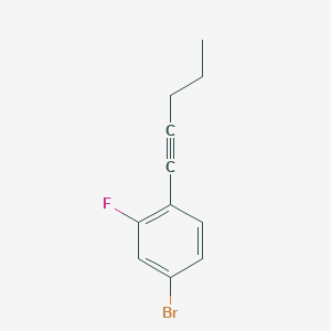 4-Bromo-2-fluoro-1-pent-1-ynylbenzene
