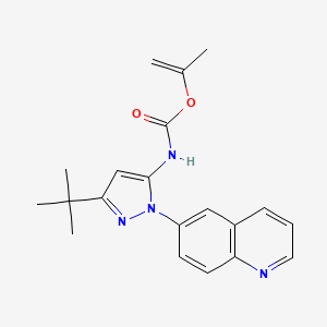 prop-1-en-2-yl 3-tert-butyl-1-(quinolin-6-yl)-1H-pyrazol-5-ylcarbamate