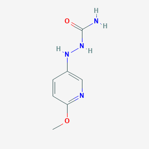 molecular formula C7H10N4O2 B8324793 2-(6-Methoxypyridin-3-yl)-hydrazinecarboxamide 