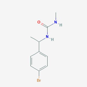 molecular formula C10H13BrN2O B8324814 1-[1-(4-Bromo-phenyl)ethyl]-3-methyl-urea 