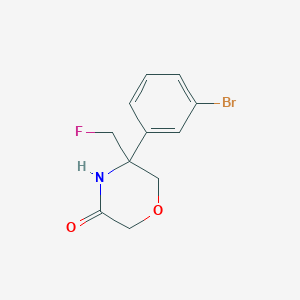 5-(3-Bromo-phenyl)-5-fluoromethyl-morpholin-3-one