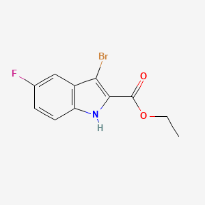 molecular formula C11H9BrFNO2 B8324929 ethyl 3-bromo-5-fluoro-1H-indole-2-carboxylate 