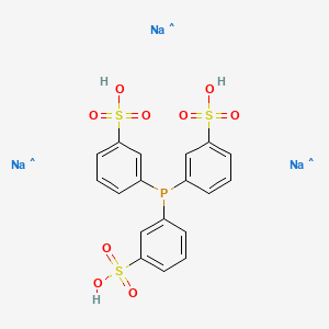molecular formula C18H15Na3O9PS3 B8324931 CID 86657037 