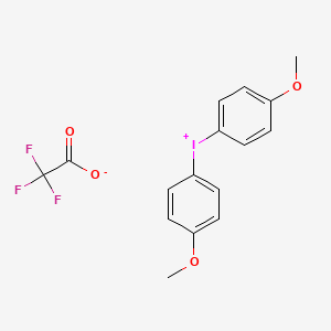 molecular formula C16H14F3IO4 B8325019 Bis(p-methoxyphenyl)iodonium trifluoroacetate 