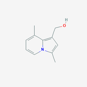 molecular formula C11H13NO B8325398 (3,8-Dimethyl-indolizin-1-yl)-methanol 