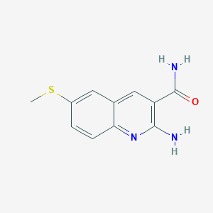 6-Methylthio-2-Aminoquinoline-3-Carboxamide