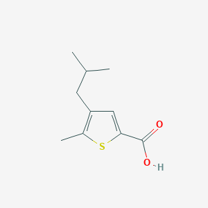 molecular formula C10H14O2S B8325624 4-Isobutyl-5-methyl-thiophene-2-carboxylic acid 