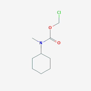 molecular formula C9H16ClNO2 B8325693 chloromethyl N-cyclohexyl-N-methylcarbamate 