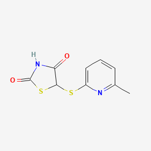 5-(6-Methyl-pyridine-2-sulfanyl)-thiazolidine-2,4-dione