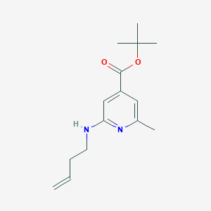 molecular formula C15H22N2O2 B8326082 Tert-butyl 2-(but-3-enylamino)-6-methylisonicotinate 