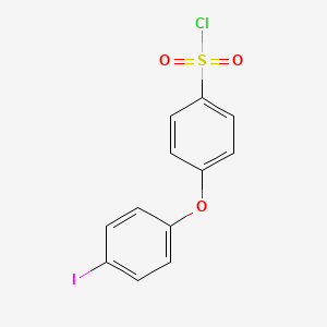molecular formula C12H8ClIO3S B8326170 4-(4-Iodo-phenoxy)-benzenesulfonyl chloride 