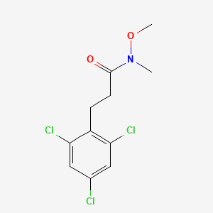 N-methoxy-N-methyl-3-(2,4,6-trichloro-phenyl)-propionamide