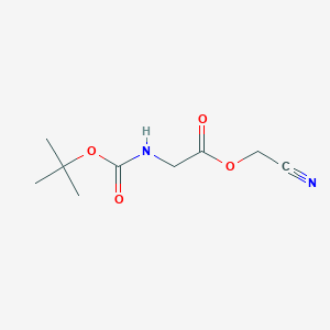 molecular formula C9H14N2O4 B8326415 Nalpha-Boc-glycine cyanomethyl ester 
