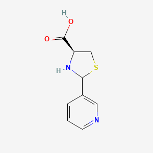 (2R,4S)-2-(pyridin-3-yl)-1,3-thiazolidine-4-carboxylic acid