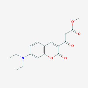 7-(Diethylamino)-3-(3-methoxy-1,3-dioxopropyl)-2H-1-benzopyran-2-one