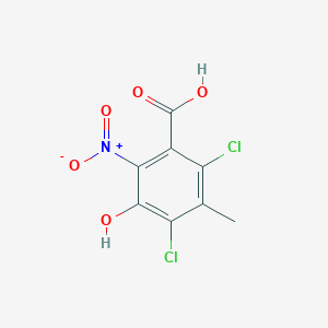 4,6-Dichloro-3-hydroxy-5-methyl-2-nitrobenzoic acid