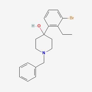 molecular formula C20H24BrNO B8326699 1-Benzyl-4-(3-bromo-2-ethyl-phenyl)-piperidin-4-ol 