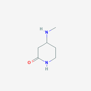 molecular formula C6H12N2O B8326711 4-(Methylamino)piperidin-2-one 