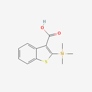 molecular formula C12H14O2SSi B8326743 2-(Trimethylsilyl)-3-benzothiophenecarboxylic acid 