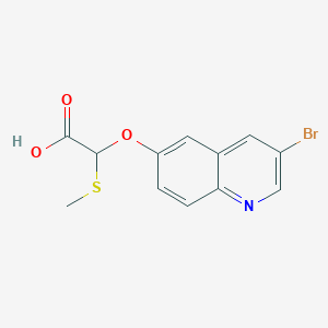 (3-Bromo-quinolin-6-yloxy)-methylsulfanyl-acetic acid