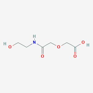 molecular formula C6H11NO5 B8326764 [2-(2-Hydroxyethylamino)-2-oxoethoxy]acetic acid 