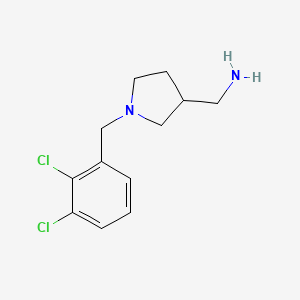 molecular formula C12H16Cl2N2 B8326804 3-(RS)-aminomethyl-1-(2,3-dichlorobenzyl)-pyrrolidine 
