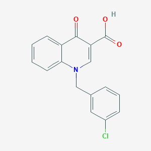 molecular formula C17H12ClNO3 B8326811 1-(3-Chloro-benzyl)-4-oxo-1,4-dihydro-quinoline-3-carboxylic acid 