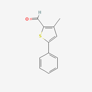 3-Methyl-5-phenylthiophene-2-carbaldehyde