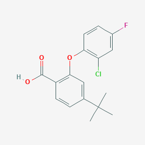 4-Tert-butyl-2-(2-chloro-4-fluorophenoxy)benzoic acid