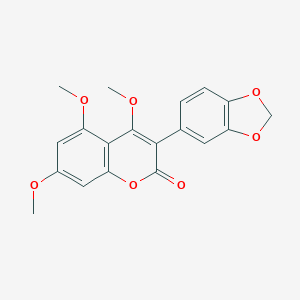 molecular formula C19H16O7 B083269 Derrusnin CAS No. 14736-62-0
