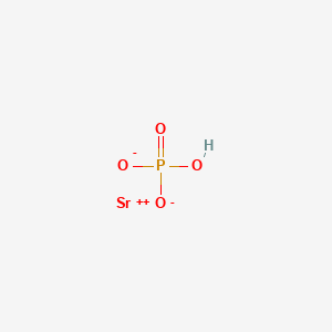 molecular formula HO4PSr B083272 Phosphoric acid, strontium salt (1:1) CAS No. 13450-99-2