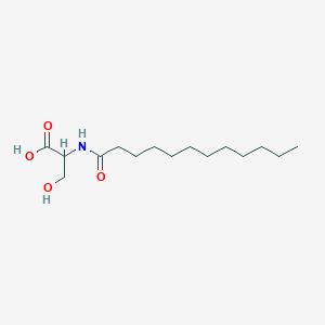 molecular formula C15H29NO4 B083273 N-月桂酰-L-丝氨酸 CAS No. 14379-56-7
