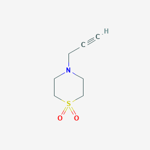 molecular formula C7H11NO2S B083274 4-Propargylthiomorpholine 1,1-Dioxide CAS No. 10442-03-2