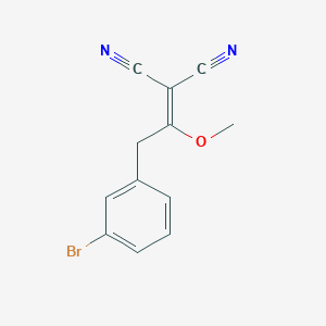 molecular formula C12H9BrN2O B8327475 2-(Methoxy(3-bromobenzyl)methylene)malononitrile 