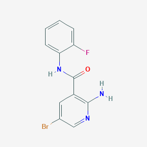 2-amino-5-bromo-N-(2-fluorophenyl)nicotinamide