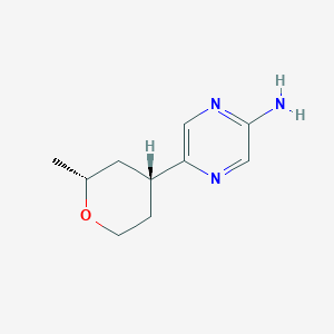 5-((2R,4R)-2-methyltetrahydro-2H-pyran-4-yl)pyrazin-2-amine