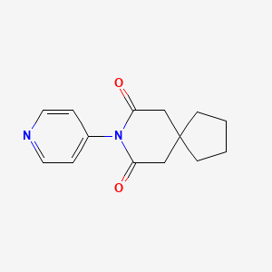 molecular formula C14H16N2O2 B8327612 8-(4-Pyridyl)-8-azaspiro[4,5]decan-7,9-dione 