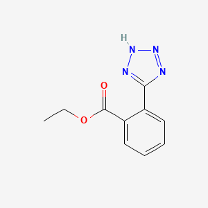 molecular formula C10H10N4O2 B8327733 ethyl 2-(2H-tetrazol-5-yl)benzoate 