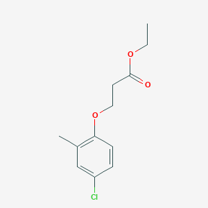 molecular formula C12H15ClO3 B8327772 Ethyl 3-(4-chloro-2-methylphenoxy)propanoate 
