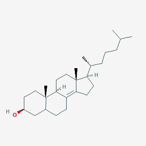 molecular formula C27H46O B083279 Cholest-8(14)-en-3-ol, (3beta)- CAS No. 15147-62-3