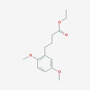 molecular formula C14H20O4 B8327982 Ethyl 4-(2,5-dimethoxyphenyl)butyrate 