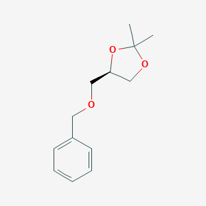 molecular formula C13H18O3 B083280 (R)-4-Benzyloxymethyl-2,2-dimethyl-1,3-dioxolane CAS No. 14347-83-2