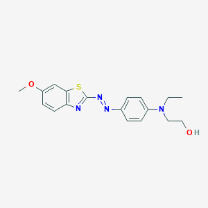 2-N-Ethyl-p-(6-methoxybenzothiazol-2-yl)azoanilinoethanol