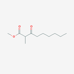 molecular formula C11H20O3 B8328290 Methyl 2-methyl-3-oxononanoate CAS No. 51756-11-7