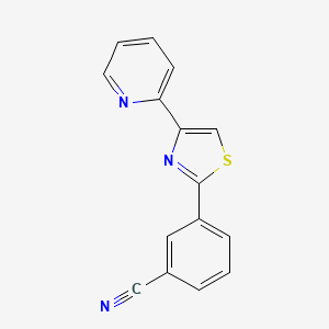 2-(3-Cyanophenyl)-4-(pyridin-2-yl)-1,3-thiazole