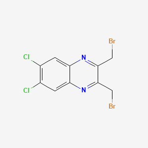 molecular formula C10H6Br2Cl2N2 B8328465 2,3-Bis(bromomethyl)-6,7-dichloro-quinoxaline 