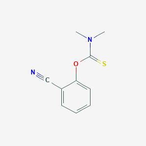 molecular formula C10H10N2OS B8328564 O-2-cyanophenyl dimethylthiocarbamate 
